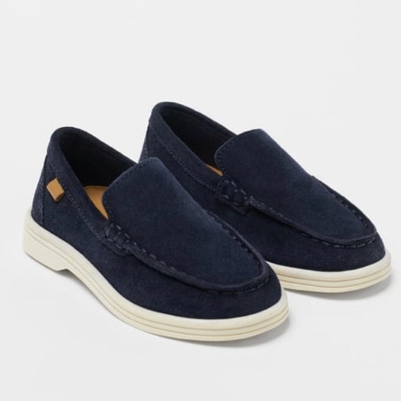 Toddler Leather Loafers Navy - Picture 1 of 4